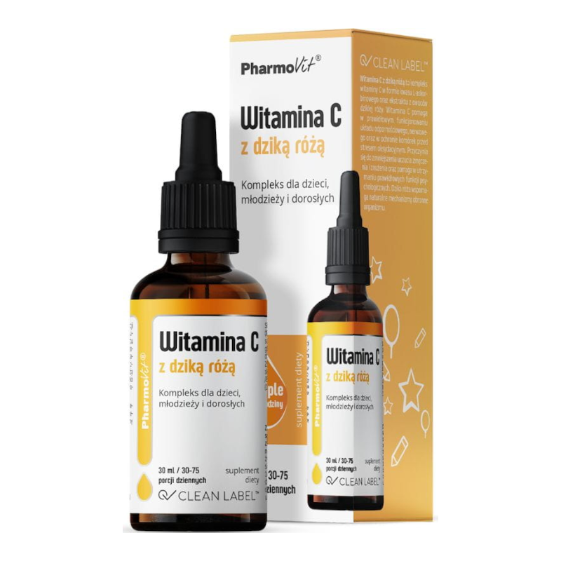 Pharmovit Witamina C z Dziką Różą 30ml | Biotechsklep.pl