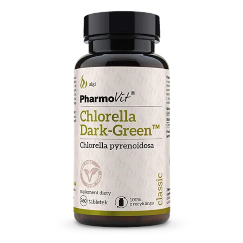 Pharmovit Chlorella Dark-Green 360tab - wsparcie odporności i detoks