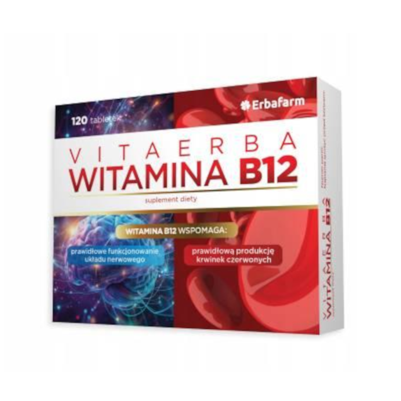 Erba Farm Witamina B12 VitaErba 120 kaps - Energia i zdrowie