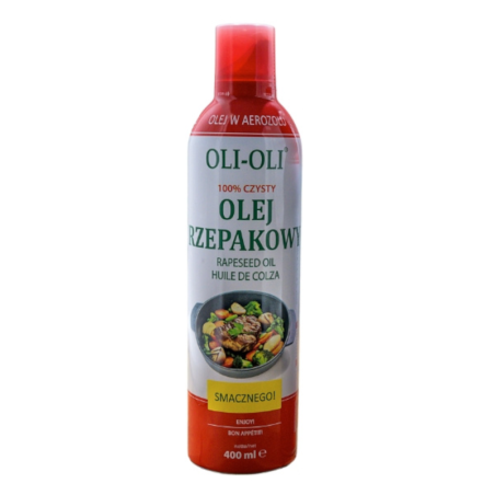 Oli Oli Rzepakowy w Sprayu 400g - Zdrowy olej do smażenia i pieczenia