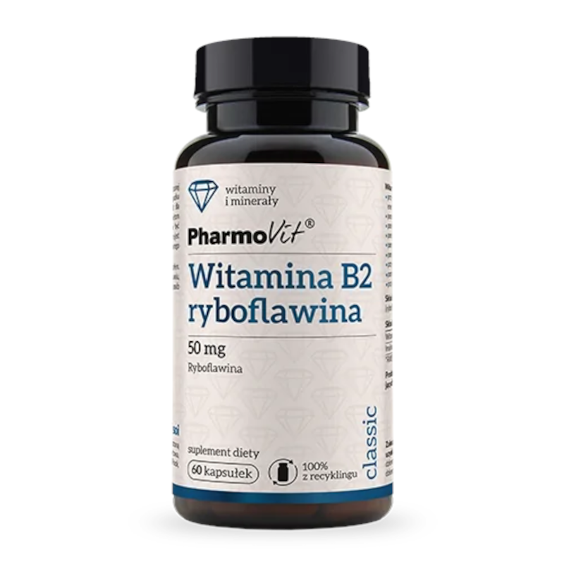 Pharmovit B2 Ryboflawina 50mg 60 kaps. - Witamina B Complex