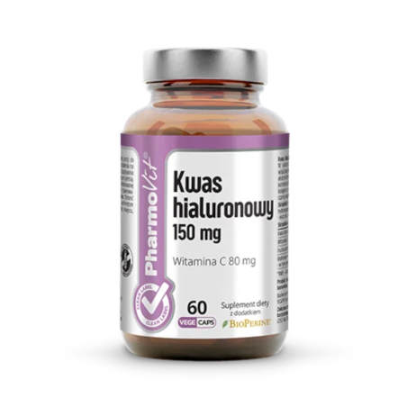 Pharmovit Kwas Hialuronowy 150mg 60 kaps - Skóra, Włosy, Paznokcie