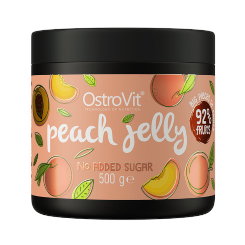 OstroVit Peach Jelly 500g - Frużelina Brzoskwiniowa Bez Cukru