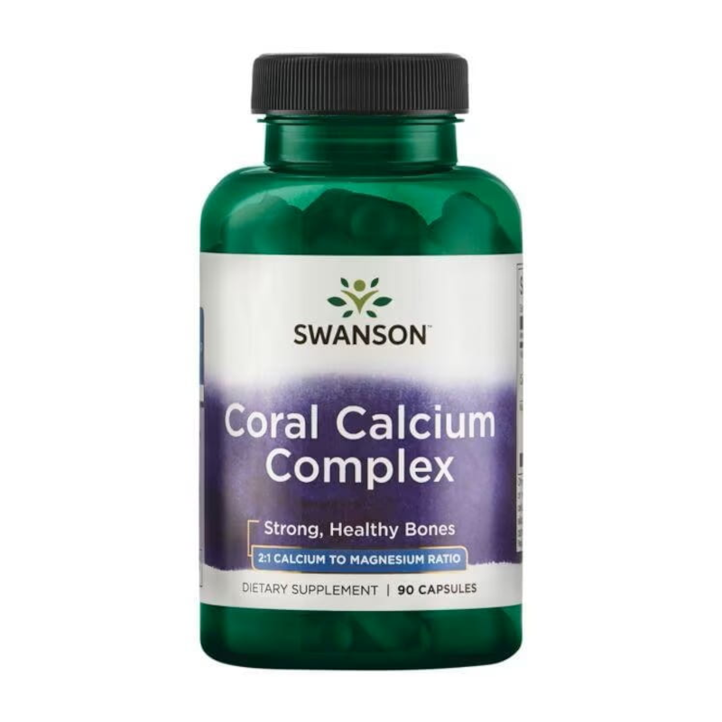 Swanson Coral Calcium Complex 90 kaps - Wapń na mocne kości