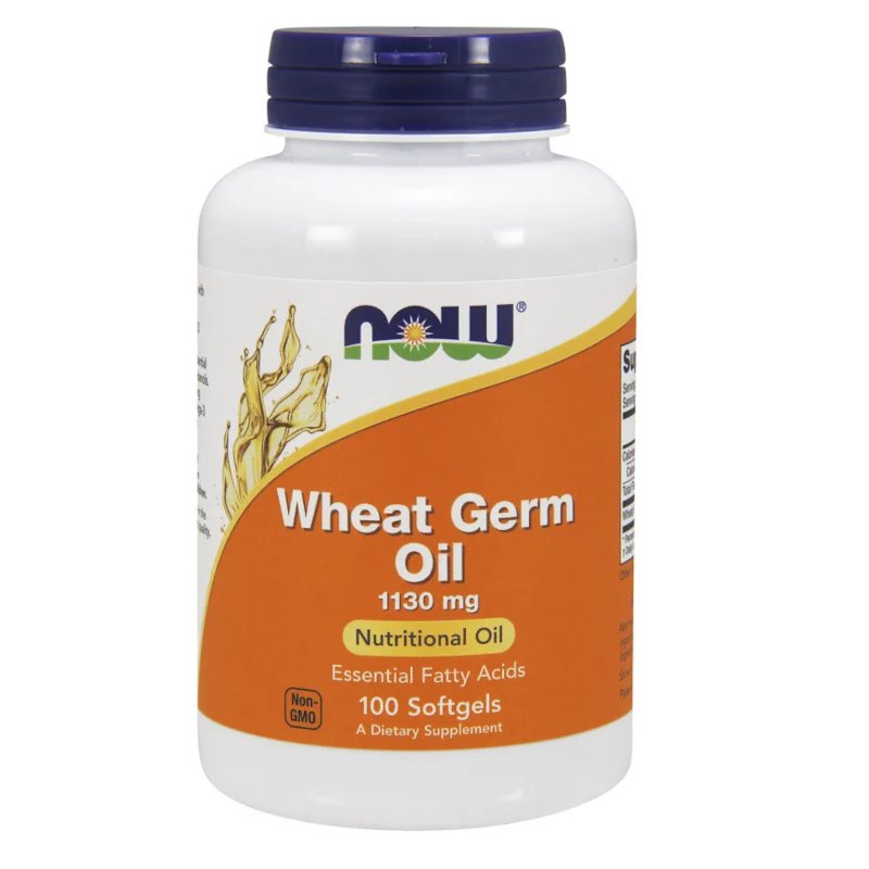 NOW Foods Wheat Germ Oil 1130mg 100 Softgels - Olej z kiełków pszenicy