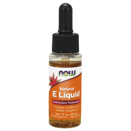 Now Foods Vitamin E Natural Liquid 30ml - Antyoksydant dla skóry i odporności