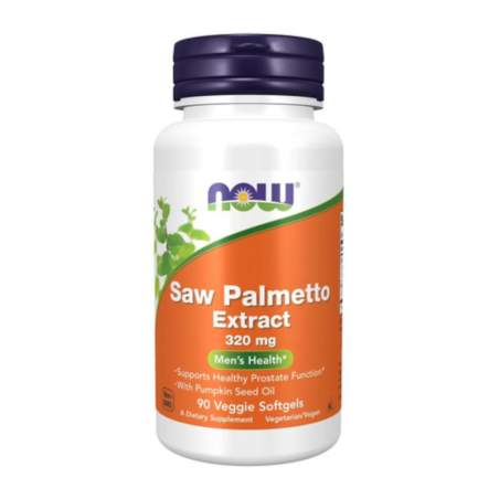 NOW Foods Saw Palmetto & Pumpkin Seed 320mg 90 Softgels - Zdrowie Prostaty