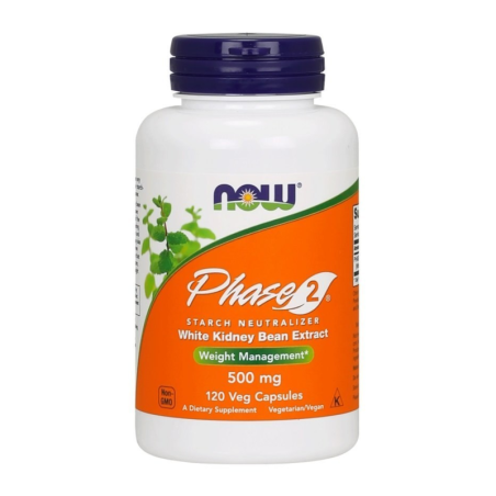 NOW Phase 2 Kidney Bean Extract 500mg - Kontrola Wagi