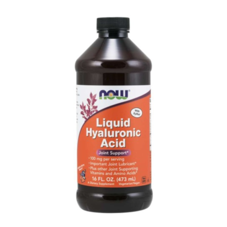 NOW Foods Liquid Hyaluronic Acid 473ml - regeneracja stawów i nawilżenie skóry