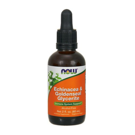 NOW Foods Echinacea & Goldenseal Glycerite 60ml - Wsparcie odporności