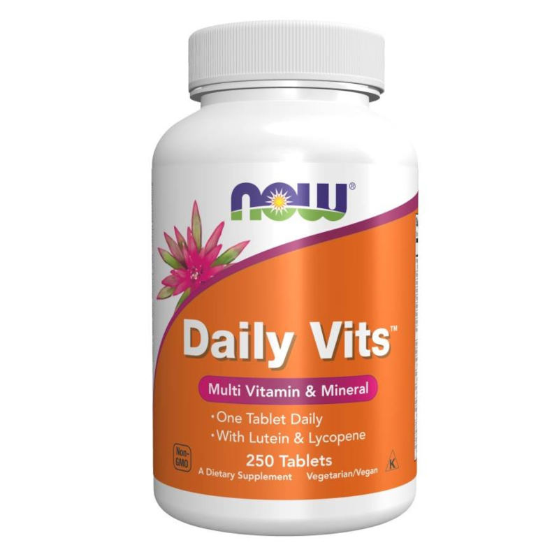NOW Foods Daily Vits 250 tabs - Multiwitaminy dla Kobiet i Mężczyzn