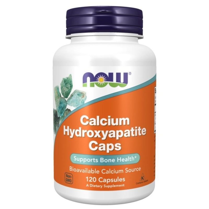 Now Foods Calcium Hydroxyapatite 120 kaps - Wapń na mocne kości