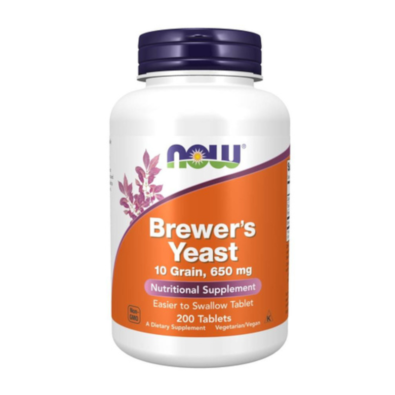 NOW Foods Brewer's Yeast 200tabs - Witaminy z Grupy B