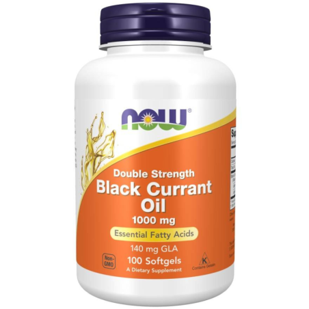 NOW Foods Black Currant Oil 1000mg 100 Softgels - Olej z Czarnej Porzeczki