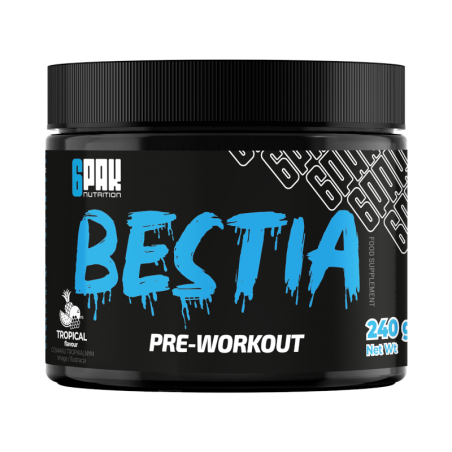 6PAK Bestia Przedtreningówka 240g - Sklep z odżywkami