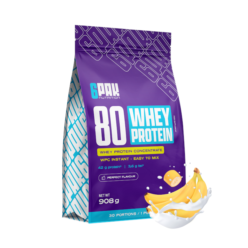6PAK Whey Protein 80 - 908g - Koncentrat Białka Serwatkowego