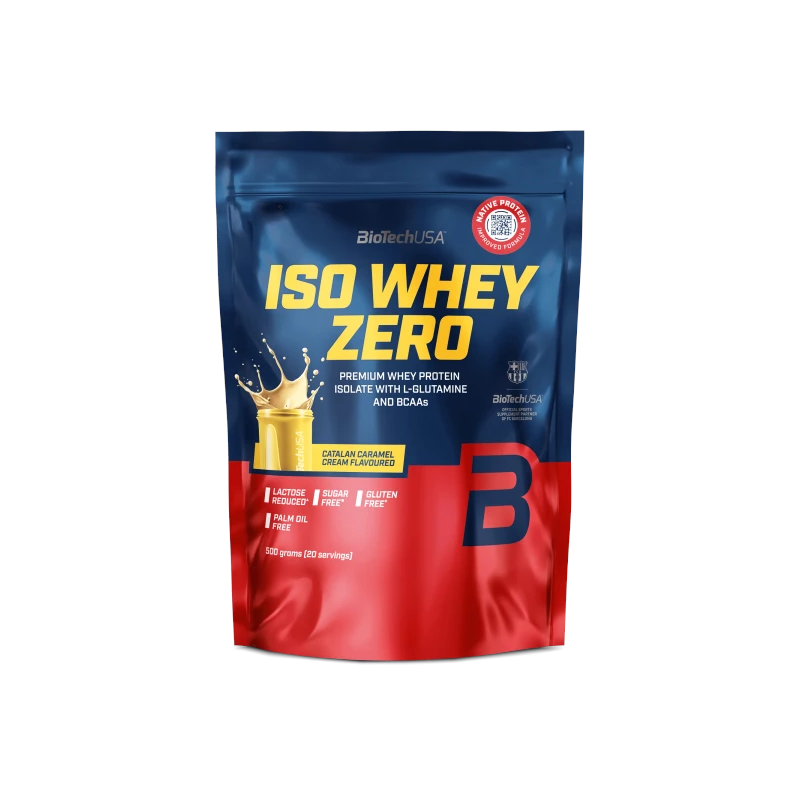 BioTechUSA Iso Whey Zero Catalan Carmel Cream 500g - Izolat Białka WPI