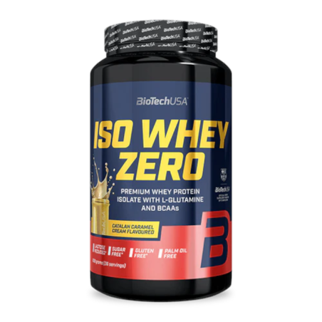 BioTechUSA Iso Whey Zero Catalan Carmel Cream 908g - Izolat Białka