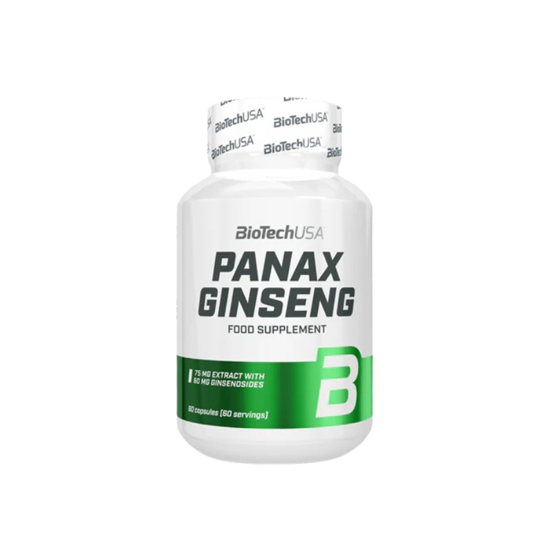 BioTechUSA Panax Ginseng 60 kaps - Adaptogen na stres i energię