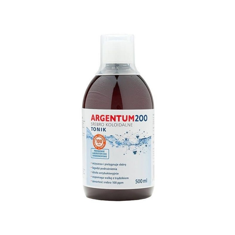 Aura Herbals Argentum 200 Srebro Koloidalne 200 ppm 500ml - Naturalna pielęgnacja skóry