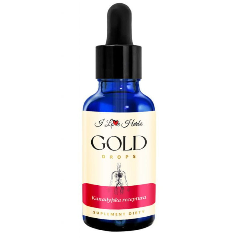 I love Herbs Kanadyjska Receptura Gold Drops 100ml - Wzmocnienie odporności