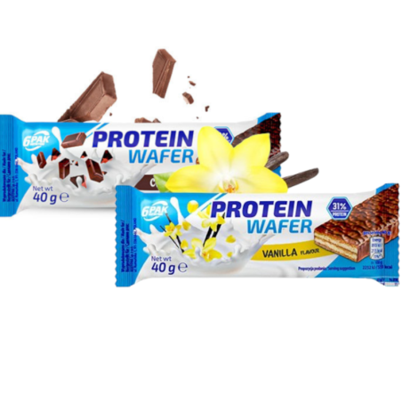 6PAK Protein Wafer Czekolada + Wanilia 40g - Baton Proteinowy