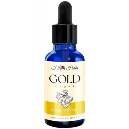 I love Herbs Energia w biznesie Gold Drops 50ml - Pamięć i Koncentracja