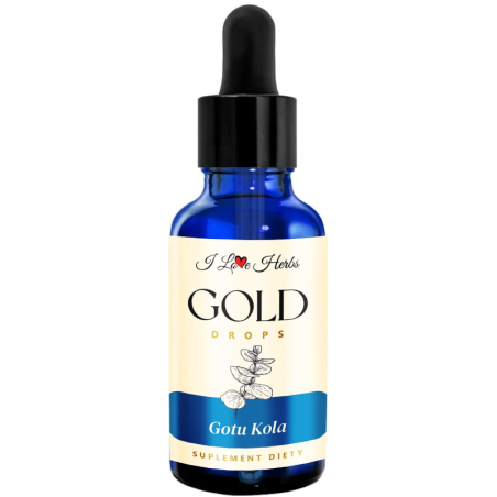 I love Herbs Gotu Kola Gold Drops 50ml - Adaptogen na stres i energię