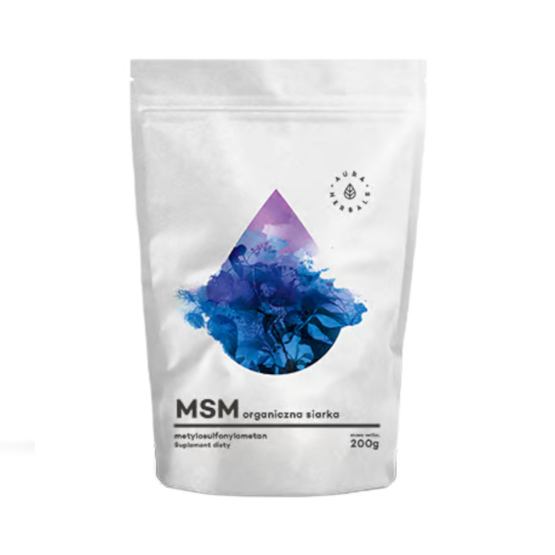Aura Herbals MSM 200g - Siarka Organiczna na Stawy