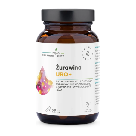 Aura Herbals Żurawina Uro+ - wsparcie układu moczowego