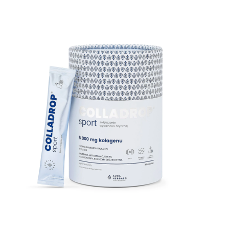 Aura Herbals Colladrop Sport Kolagen Morski 5000mg - Regeneracja Stawów