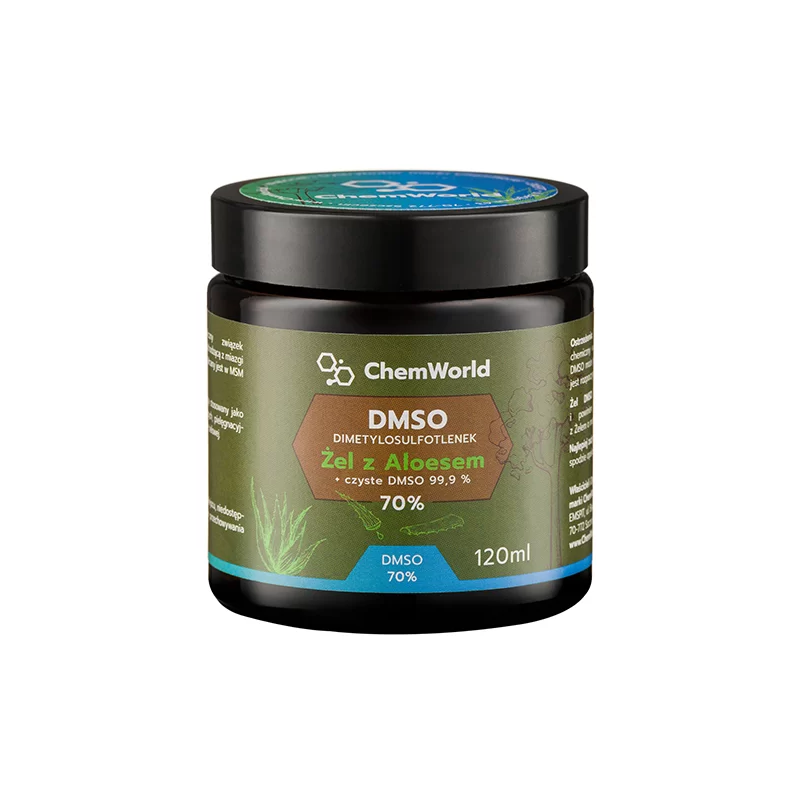 ChemWorld Żel DMSO 70% z Aloesem 120ml - Ulga w bólu i stanach zapalnych