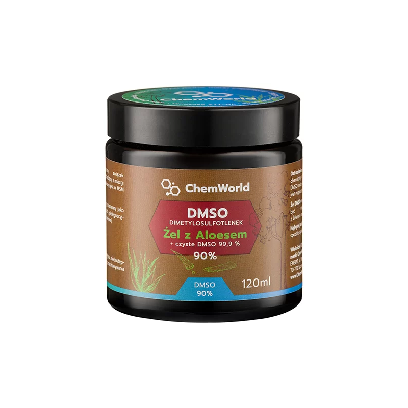 ChemWorld Żel DMSO 90% z Aloesem 120ml - Ulga w bólu
