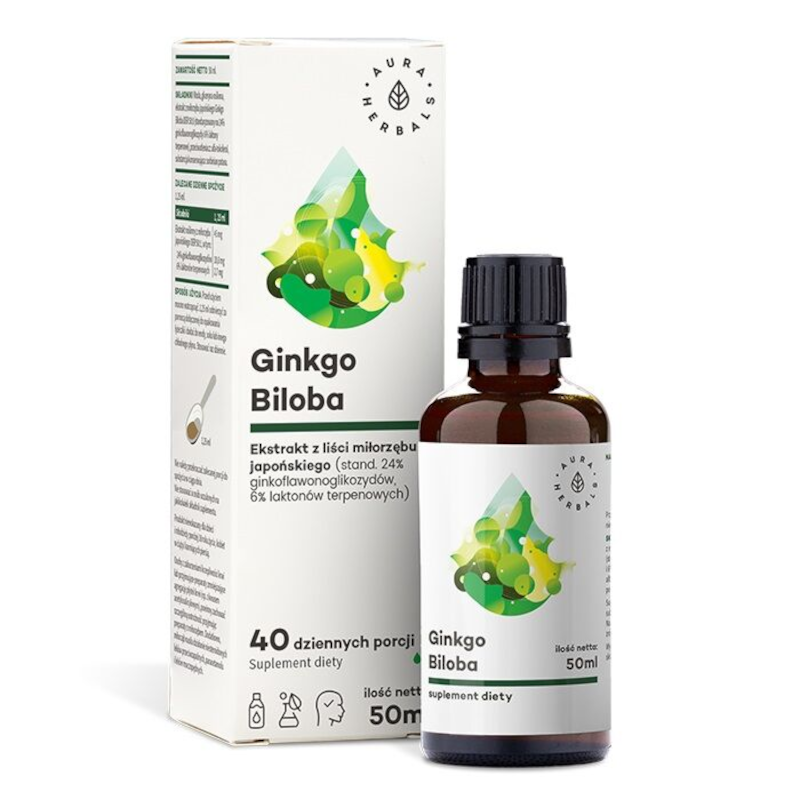 Aura Herbals Ginkgo Biloba 45mg - Pamięć i Koncentracja