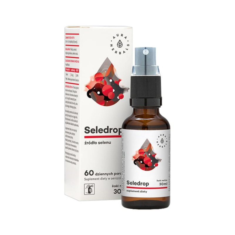 Aura Herbals Seledrop 30ml - Selen na odporność, włosy i paznokcie