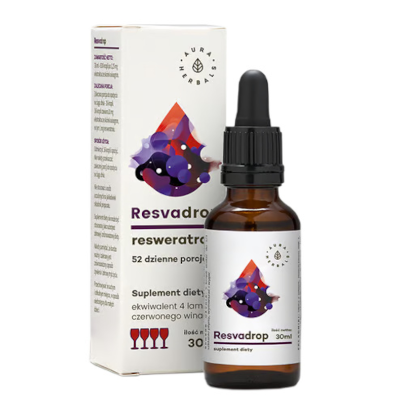 Aura Herbals Resvadrop 30ml - Resweratrol w Kroplach