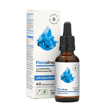 Aura Herbals Floradrop Lactobacillus Rhamnosus 20ml - Probiotyk na jelita i odporność