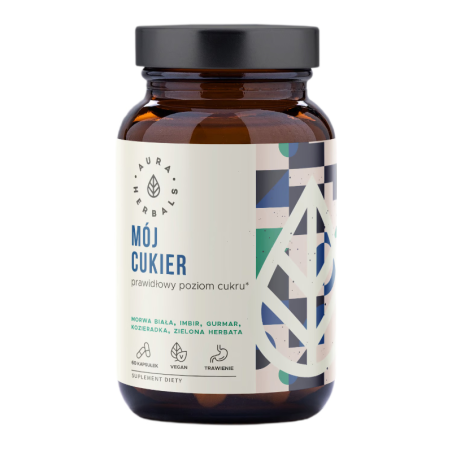 Aura Herbals Mój Cukier 60 kaps. - wsparcie metabolizmu glukozy