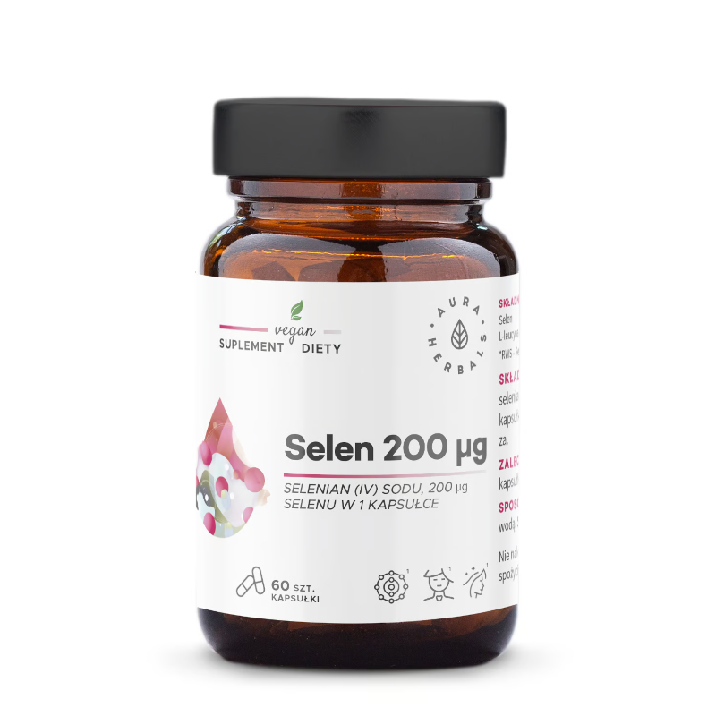 Aura Herbals Selen 200µg - Wsparcie Odporności i Tarczycy