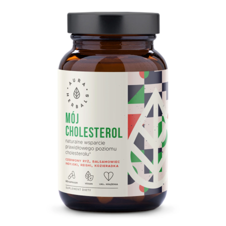 Aura Herbals Mój Cholesterol 60 kaps. - Naturalne wsparcie dla serca