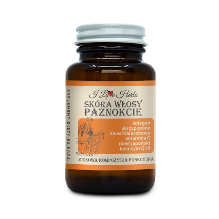I love Herbs Skóra Włosy Paznokcie 60kaps - Suplement na urodę