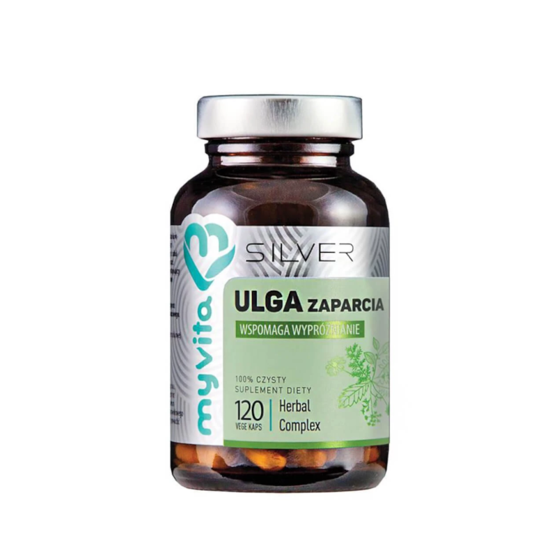 MyVita Silver Ulga Zaparcia 120 kaps - Naturalne wsparcie trawienia
