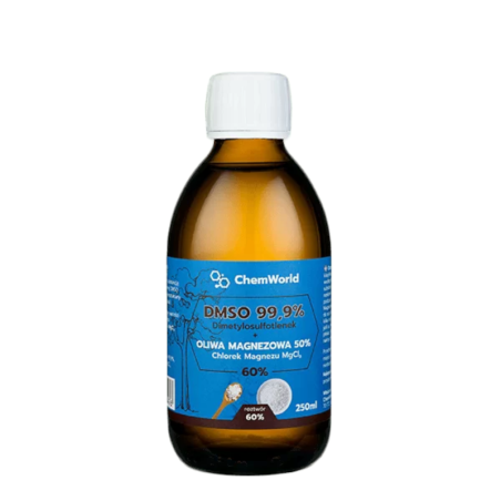 ChemWorld DMSO z Chlorkiem Magnezu 60% 250ml - Naturalna ulga w bólu