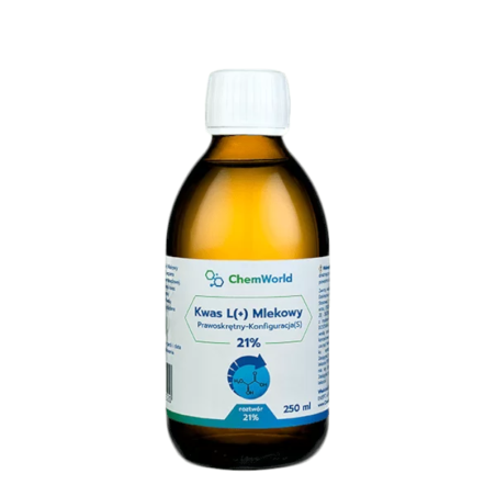 ChemWorld RMS Kwas L(+) Mlekowy 21% 250ml - Naturalny dezynfektant