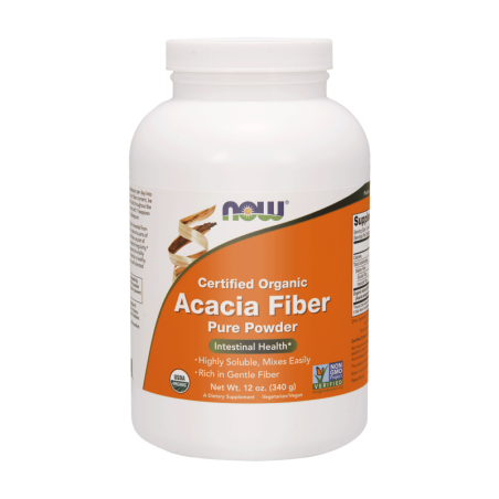 NOW Acacia Pure Powder 340g - Naturalny Błonnik dla Trawienia
