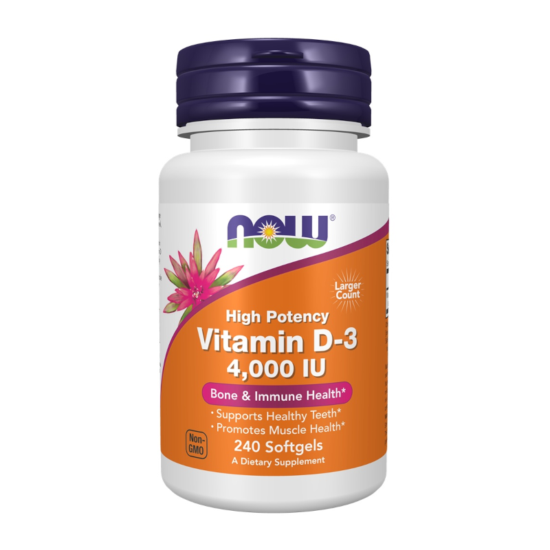 NOW Foods Witamina D3 4000 IU - 240 kapsułek | Biotechsklep.pl