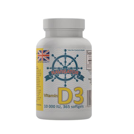 Navigator Vitamin D3 10000IU - 365 kapsułek | Witamina D na odporność
