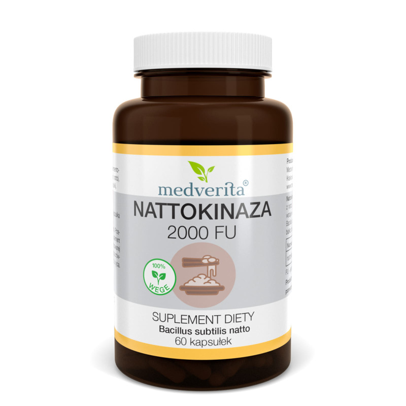 Medverita Nattokinaza 2000FU 60 kaps - wsparcie dla serca