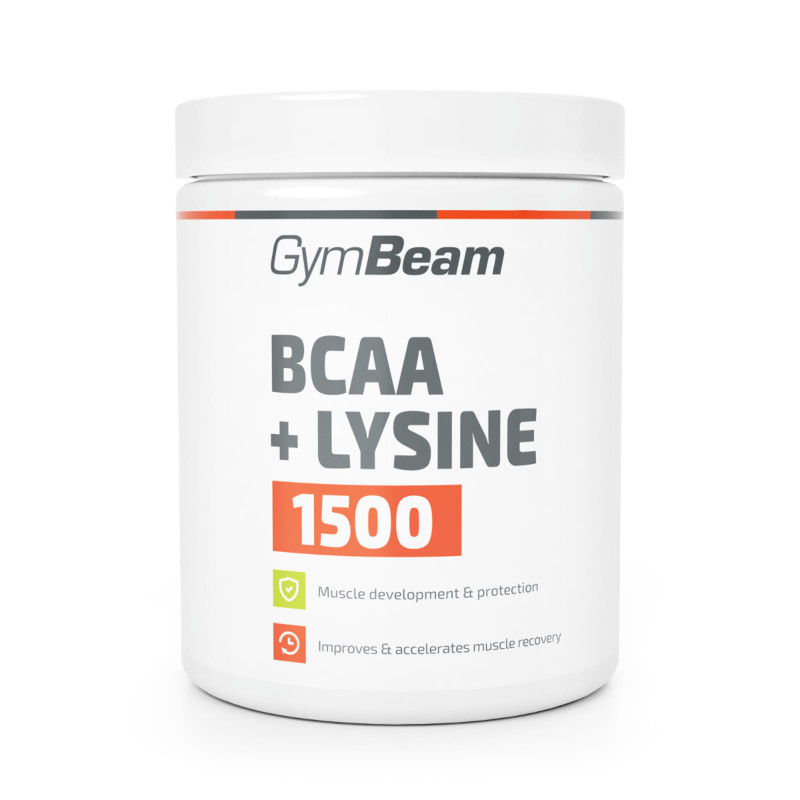 GymBeam BCAA 1500 + Lizyna 300tab - Aminokwasy na regenerację i budowę mięśni