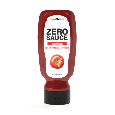 GymBeam Sos Zero Ketchup 320ml - Bez Kalorii, Pełen Smaku